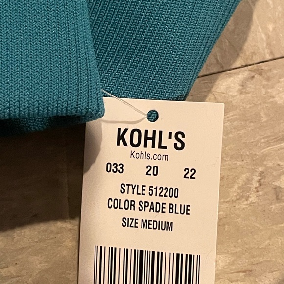 Women's Kohl's Teal Touchscreen Winter Gloves Size Medium - Picture 3 of 3